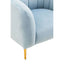 Hamilton Interiors Living Yasmeen Blue Velvet Armchair House of Isabella UK