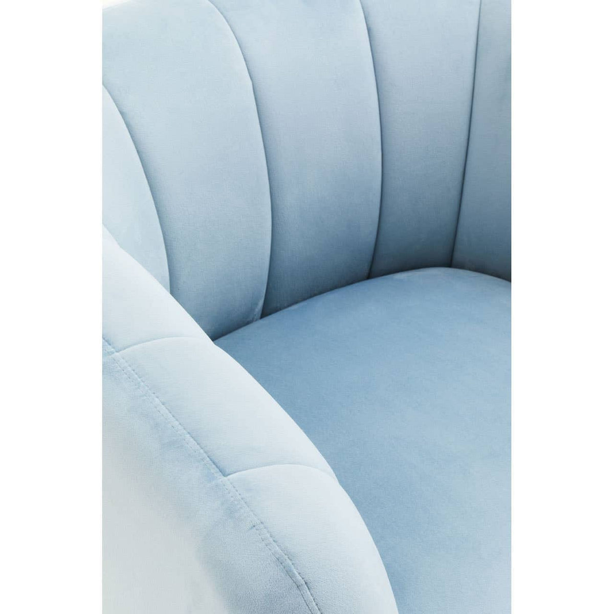 Hamilton Interiors Living Yasmeen Blue Velvet Armchair House of Isabella UK