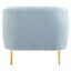Hamilton Interiors Living Yasmeen Blue Velvet Armchair House of Isabella UK