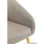 Hamilton Interiors Living Yasmeen Mink Velvet Chair And Footstool House of Isabella UK