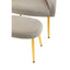 Hamilton Interiors Living Yasmeen Mink Velvet Chair And Footstool House of Isabella UK
