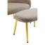 Hamilton Interiors Living Yasmeen Mink Velvet Chair And Footstool House of Isabella UK