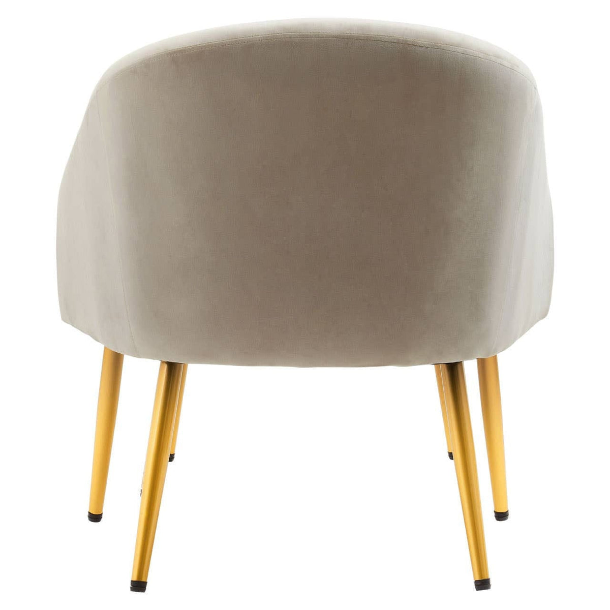 Hamilton Interiors Living Yasmeen Mink Velvet Chair And Footstool House of Isabella UK