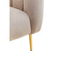 Hamilton Interiors Living Yasmeen Mink Velvet Channel Detail Armchair House of Isabella UK