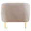 Hamilton Interiors Living Yasmeen Mink Velvet Channel Detail Armchair House of Isabella UK