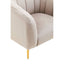 Hamilton Interiors Living Yasmeen Mink Velvet Channel Detail Armchair House of Isabella UK