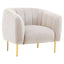 Hamilton Interiors Living Yasmeen Silver Grey Velvet Armchair House of Isabella UK