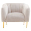 Hamilton Interiors Living Yasmeen Silver Grey Velvet Armchair House of Isabella UK