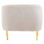Hamilton Interiors Living Yasmeen Silver Grey Velvet Armchair House of Isabella UK