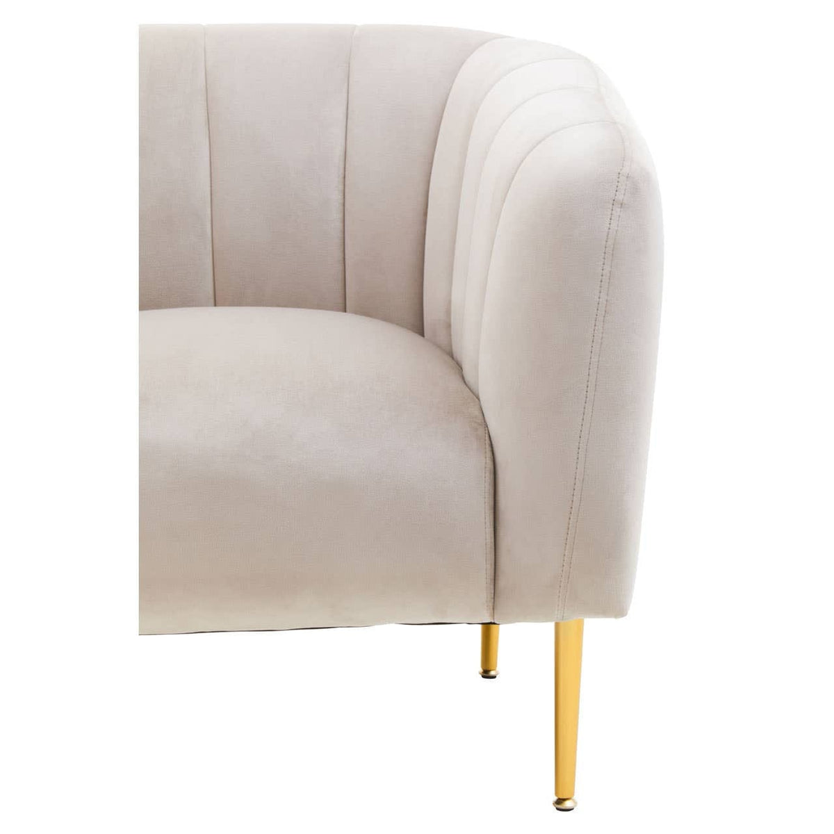 Hamilton Interiors Living Yasmeen Silver Grey Velvet Armchair House of Isabella UK