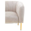 Hamilton Interiors Living Yasmeen Silver Grey Velvet Armchair House of Isabella UK