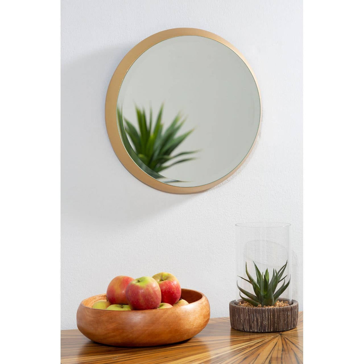 Hamilton Interiors Mirrors Athena Small Round Wall Mirror With Gold Frame House of Isabella UK