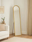 Hamilton Interiors Mirrors Avento Gold Finish Floor Mirror House of Isabella UK