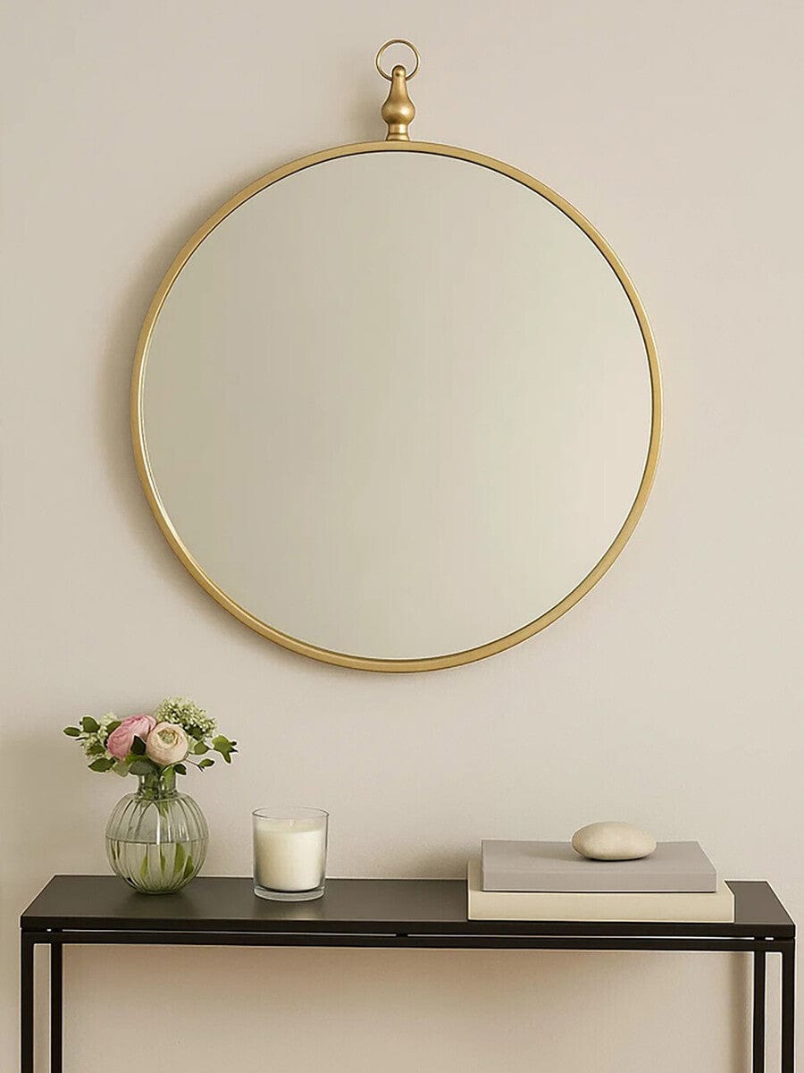 Hamilton Interiors Mirrors Avento Gold Mirror With Circular Hook House of Isabella UK