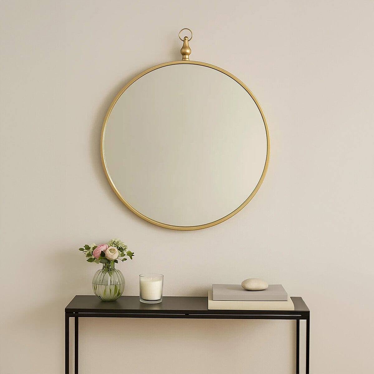 Hamilton Interiors Mirrors Avento Gold Mirror With Circular Hook House of Isabella UK