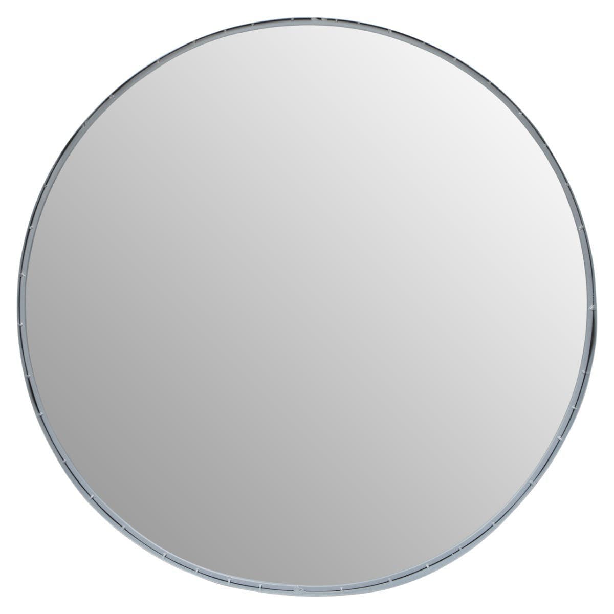 Hamilton Interiors Mirrors Avento Large Round Silver Wall Mirror House of Isabella UK