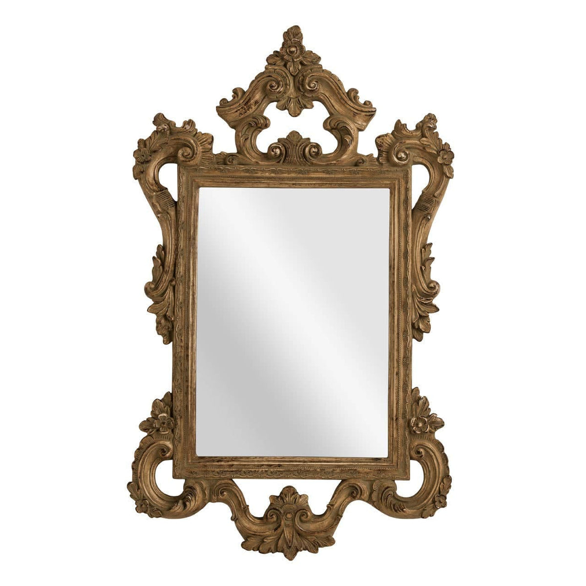 Hamilton Interiors Mirrors Brussels Baroque Style Antique Finish Wall Mirror House of Isabella UK