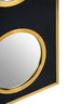 Hamilton Interiors Mirrors Cardona Black Shagreen Effect Wall Mirror with Gold Frame House of Isabella UK