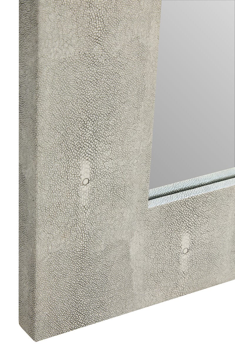 Hamilton Interiors Mirrors Cardona Grey Shagreen Effect Wall Mirror House of Isabella UK