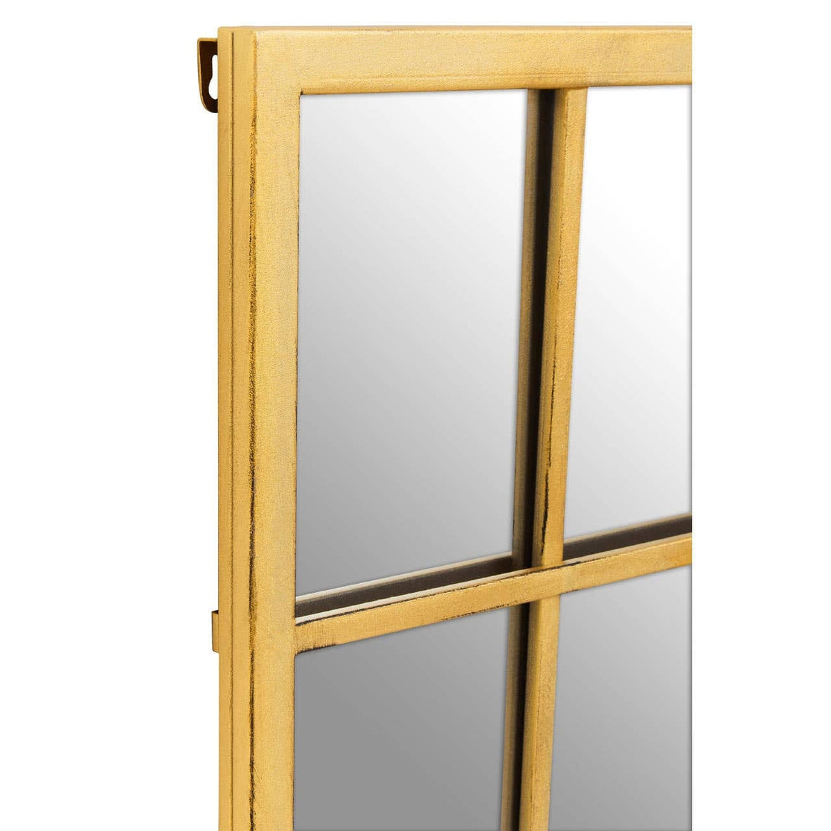 Hamilton Interiors Mirrors Charlene Brushed Gold Rectangular Wall Mirror House of Isabella UK