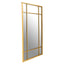 Hamilton Interiors Mirrors Charlene Brushed Gold Rectangular Wall Mirror House of Isabella UK