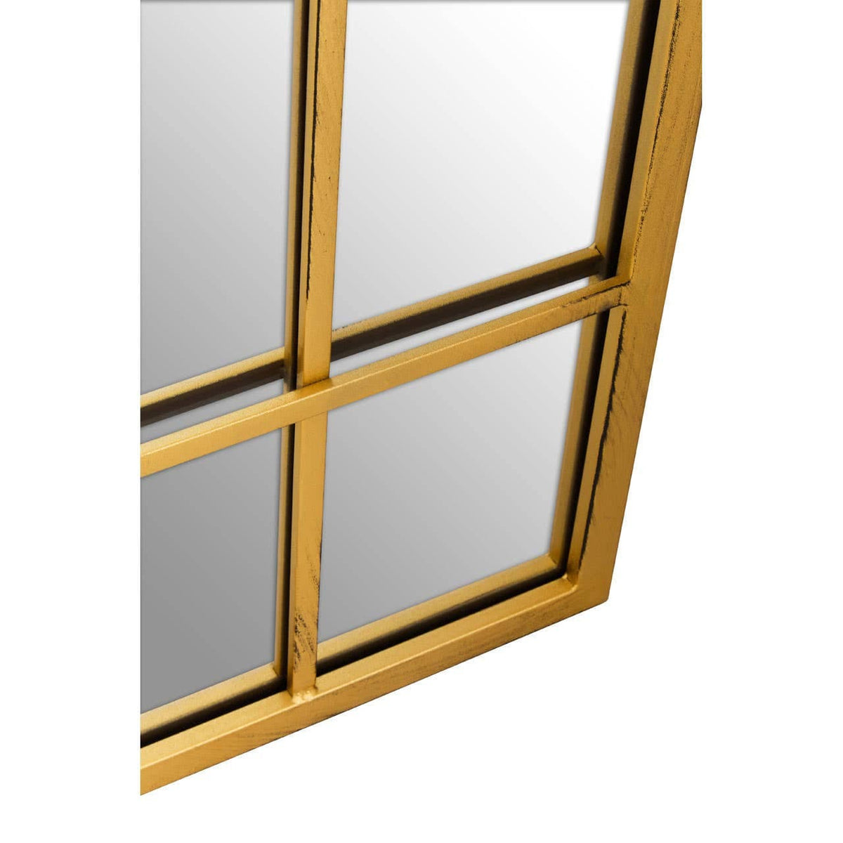 Hamilton Interiors Mirrors Charlene Brushed Gold Rectangular Wall Mirror House of Isabella UK