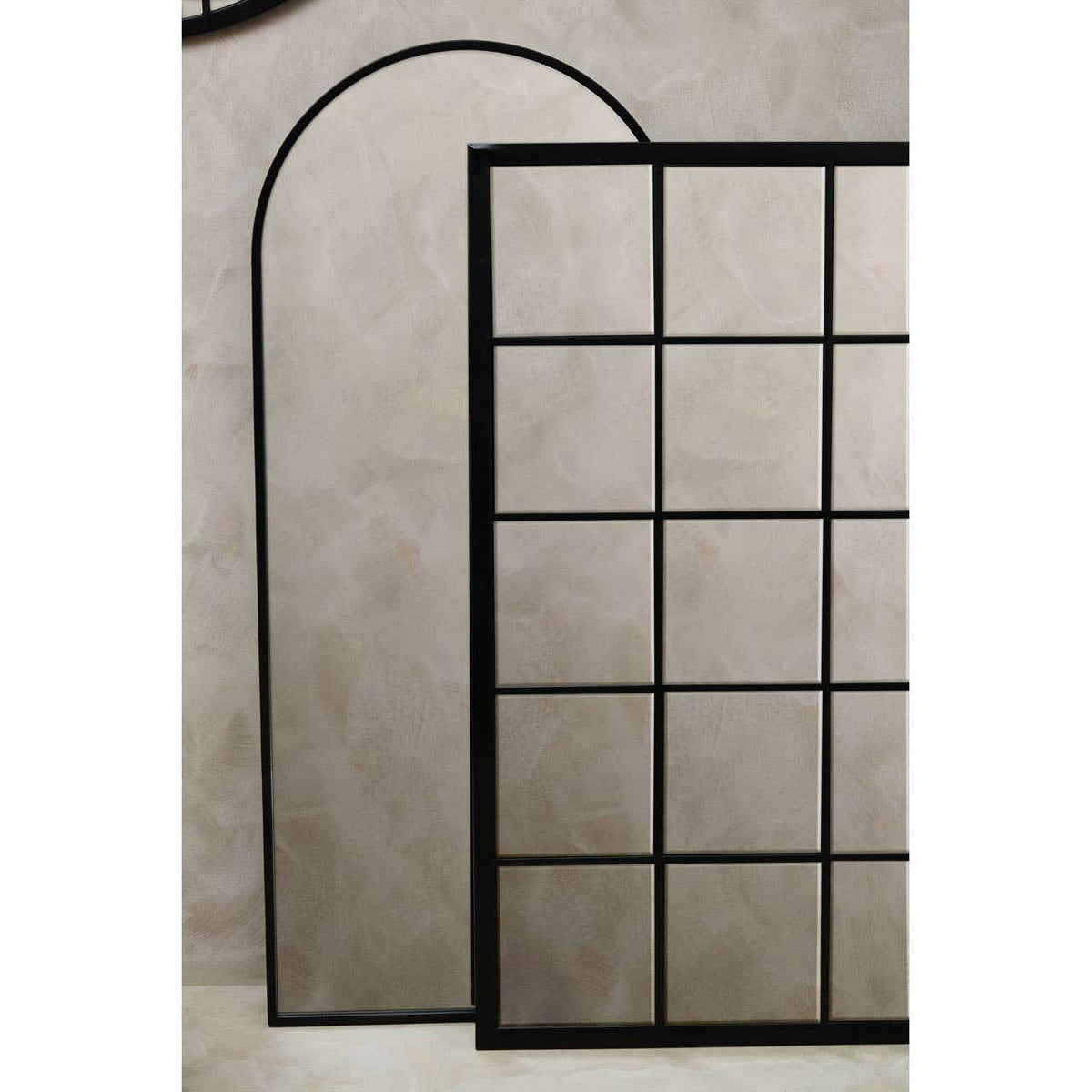 Hamilton Interiors Mirrors Descartes Black Frame Wall Mirror House of Isabella UK