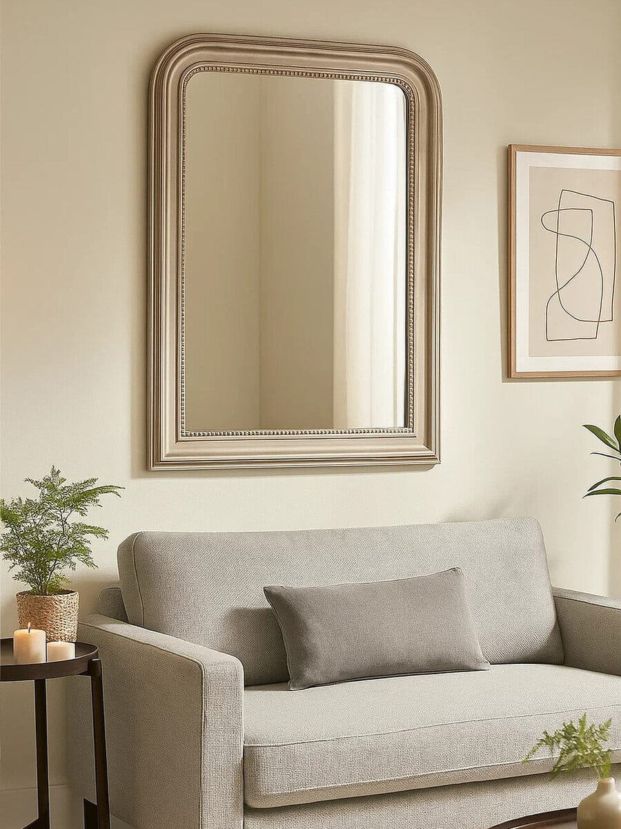 Hamilton Interiors Mirrors Gaia Silver Frame Wall Mirror House of Isabella UK