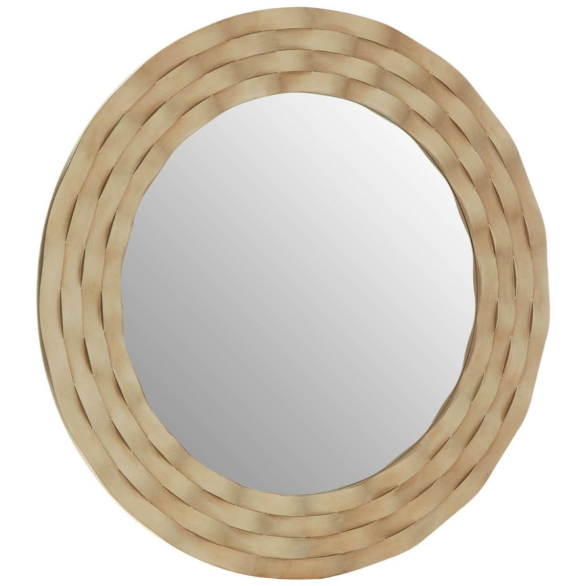 Hamilton Interiors Mirrors Gwenn Round Wall Mirror with Antique Silver Finish House of Isabella UK
