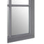 Hamilton Interiors Mirrors Hawthorne Antique Grey Finish Wooden Grid Wall Mirror House of Isabella UK