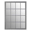 Hamilton Interiors Mirrors Hawthorne Antique Grey Finish Wooden Grid Wall Mirror House of Isabella UK