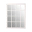 Hamilton Interiors Mirrors Hawthorne Antique White Finish Wooden Grid Wall Mirror House of Isabella UK