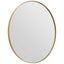 Hamilton Interiors Mirrors Helen Medium Gold Finish Oval Wall Mirror House of Isabella UK