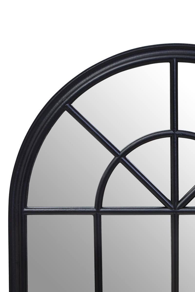 Hamilton Interiors Mirrors Lovida Black Arched Wooden Frame Wall Mirror House of Isabella UK