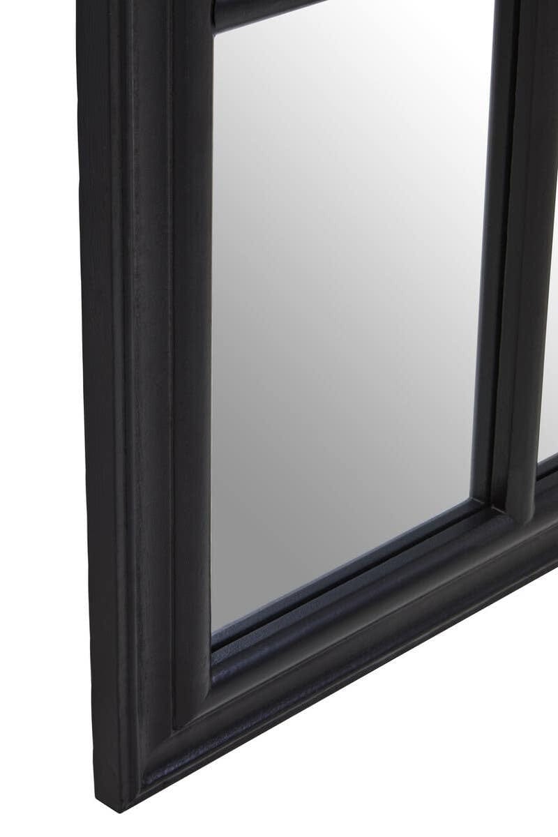 Hamilton Interiors Mirrors Lovida Black Arched Wooden Frame Wall Mirror House of Isabella UK