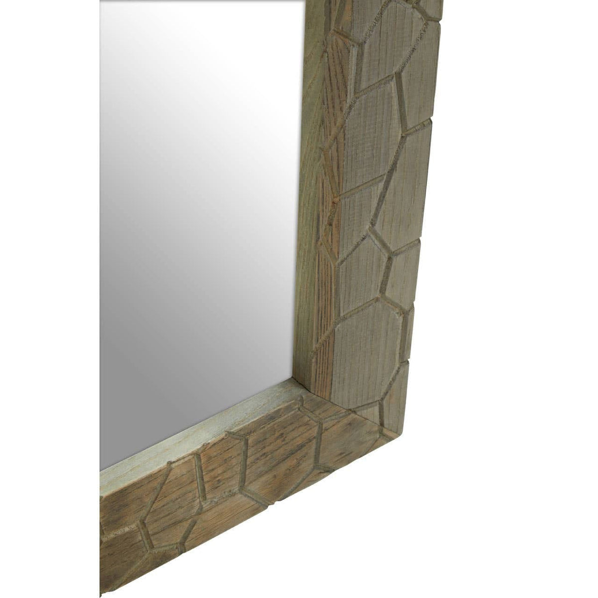 Hamilton Interiors Mirrors Malay Recycled Elm Wood Wall Mirror House of Isabella UK