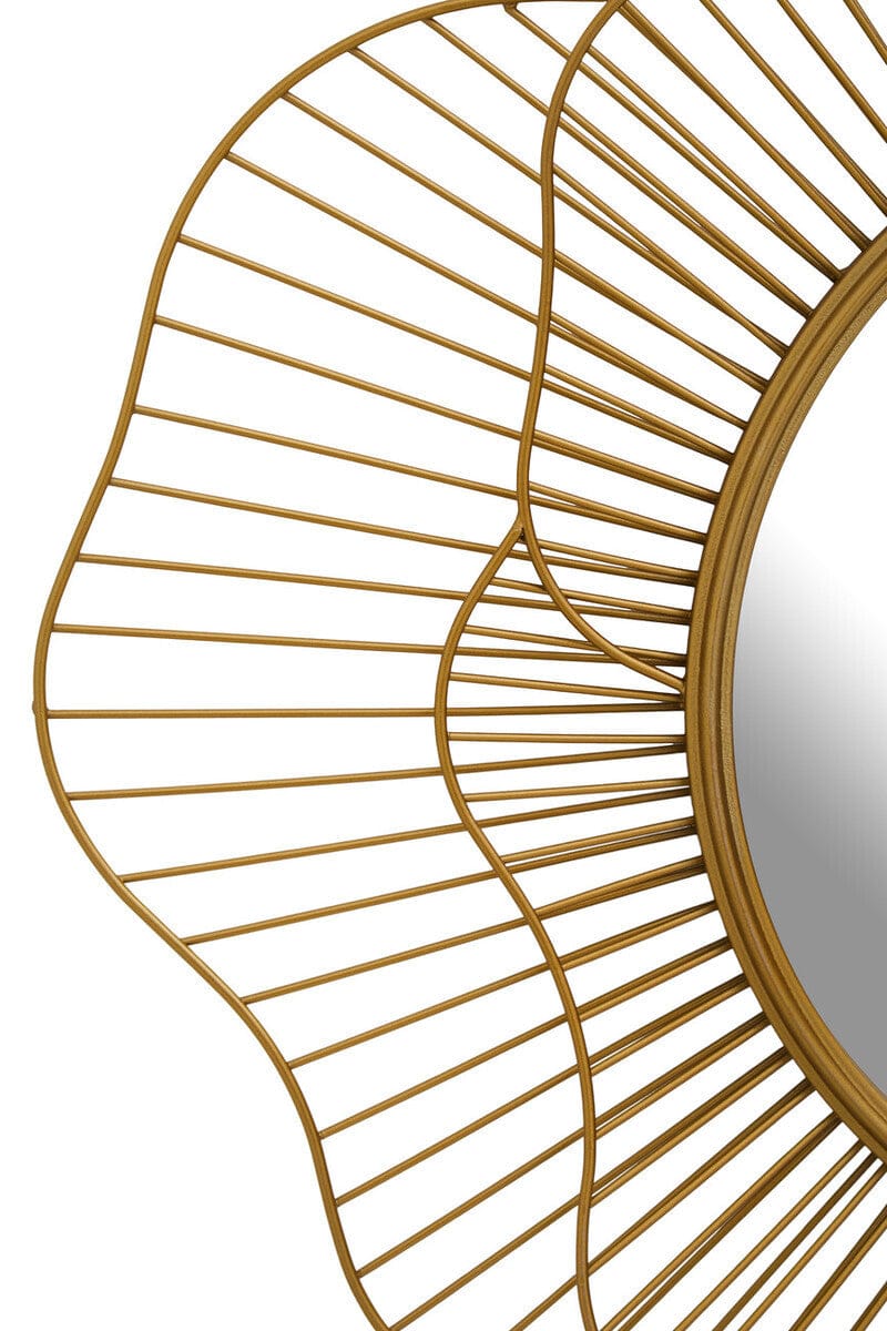 Hamilton Interiors Mirrors Matera Gold Flower Wall Mirror House of Isabella UK