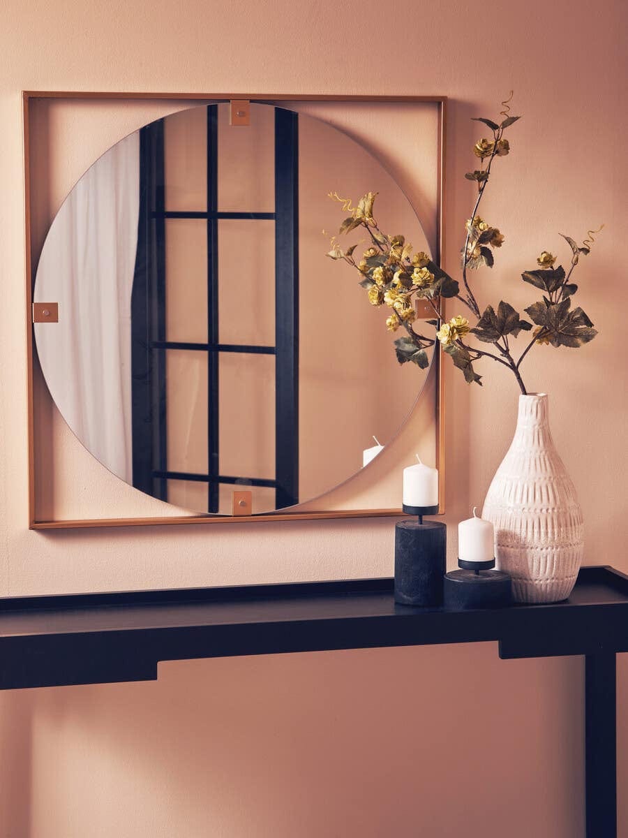 Hamilton Interiors Mirrors Matera Gold Square Wall Mirror House of Isabella UK