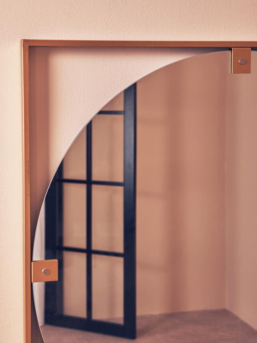Hamilton Interiors Mirrors Matera Gold Square Wall Mirror House of Isabella UK
