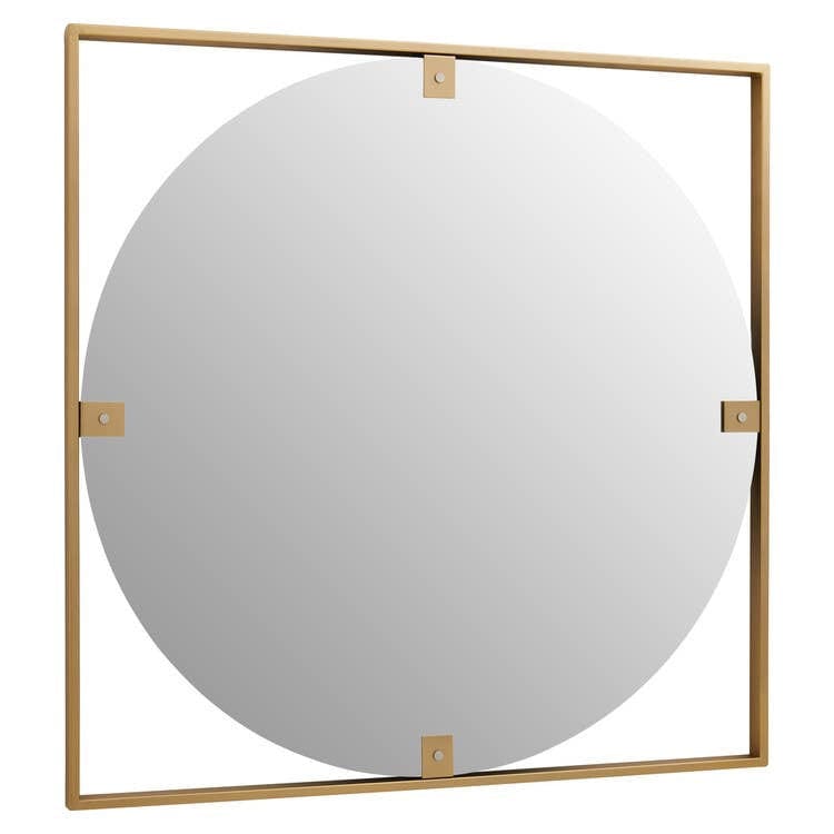 Hamilton Interiors Mirrors Matera Gold Square Wall Mirror House of Isabella UK