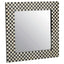 Hamilton Interiors Mirrors Obra Mother Of Pearl Square Wall Mirror House of Isabella UK