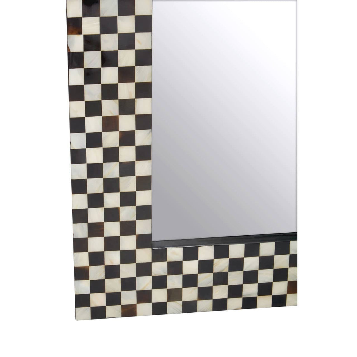 Hamilton Interiors Mirrors Obra Mother Of Pearl Square Wall Mirror House of Isabella UK