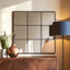 Hamilton Interiors Mirrors Oriel Grid Wall Mirror with Black Finish Frame House of Isabella UK