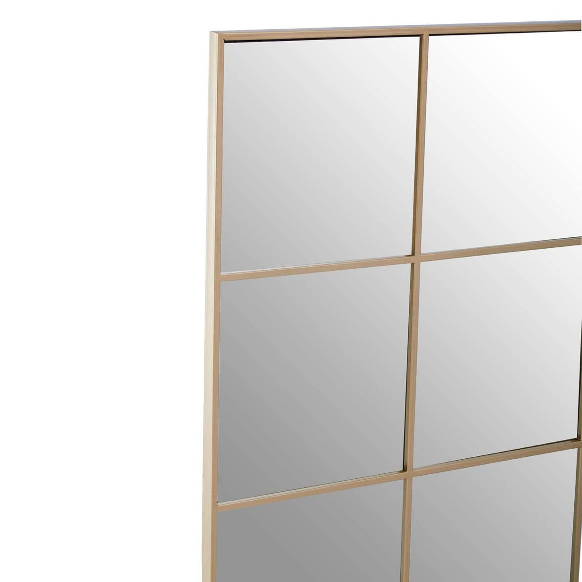 Hamilton Interiors Mirrors Oriel Grid Wall Mirror With Gold Finish Frame House of Isabella UK