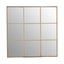 Hamilton Interiors Mirrors Oriel Grid Wall Mirror With Gold Finish Frame House of Isabella UK