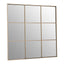 Hamilton Interiors Mirrors Oriel Grid Wall Mirror With Gold Finish Frame House of Isabella UK