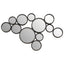 Hamilton Interiors Mirrors Persephone Large Black Multi Circles Wall Mirror House of Isabella UK