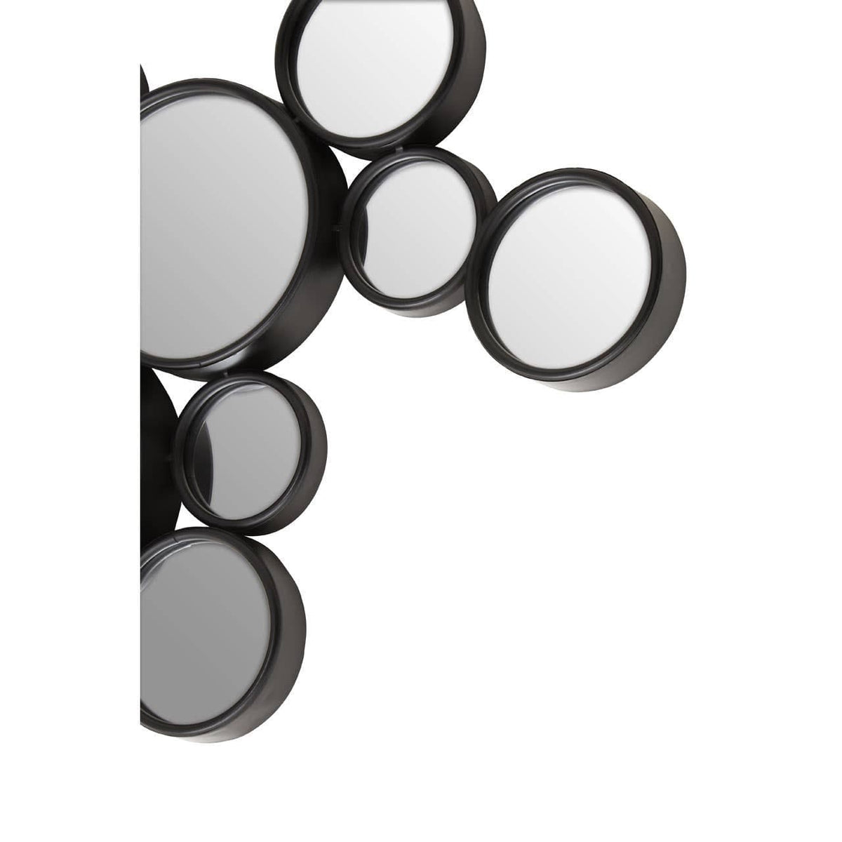 Hamilton Interiors Mirrors Persephone Large Black Multi Circles Wall Mirror House of Isabella UK