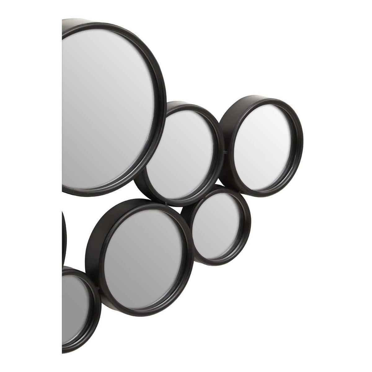 Hamilton Interiors Mirrors Persephone Large Black Multi Circles Wall Mirror House of Isabella UK