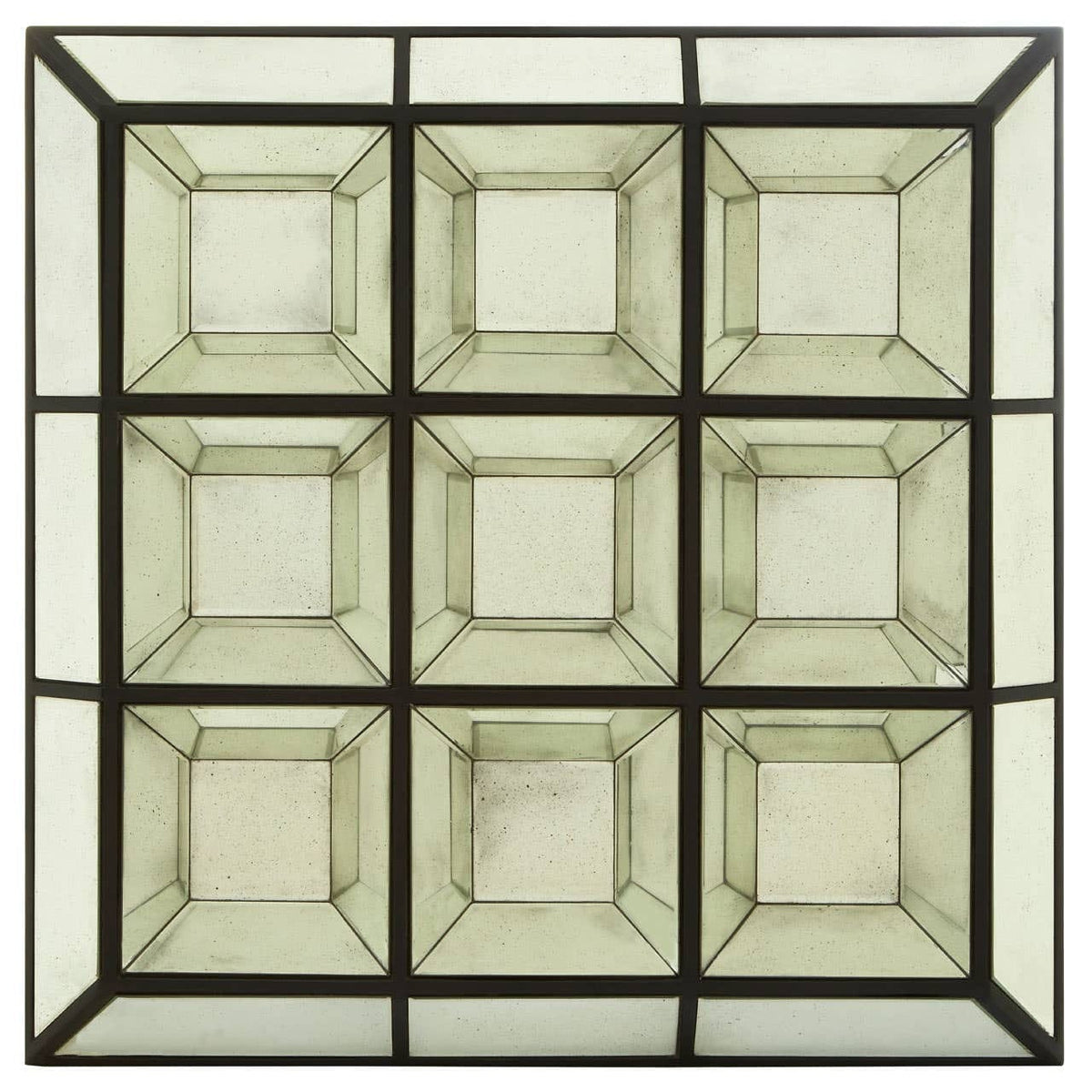 Hamilton Interiors Mirrors Riza Multi 3D Design Wall Mirror House of Isabella UK